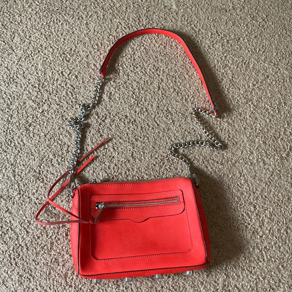Rebecca Minkoff Red Leather Cross Body Bag